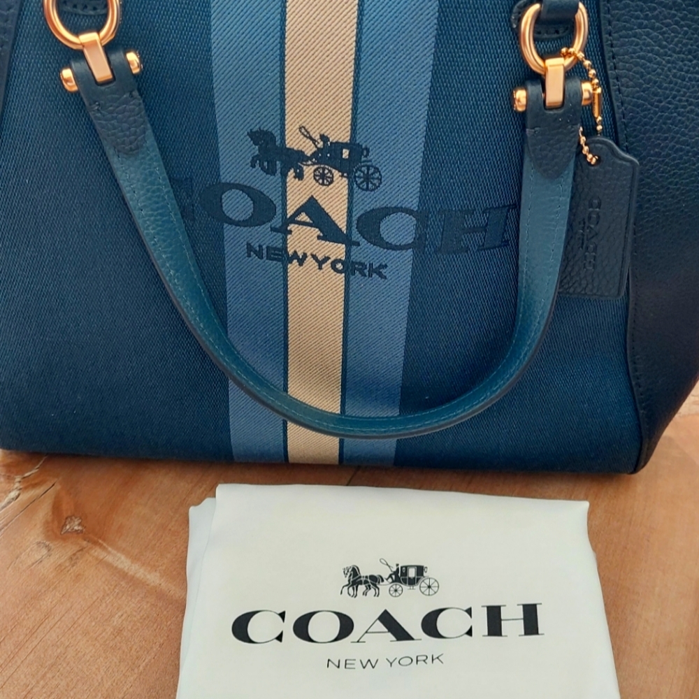 CoachHORSE AND CARRIAGE JACQUARD PRAIRIE SATCHEL - Picture 7 of 9